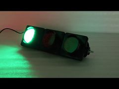 เลนส์สี 100 มม. ไฟจราจร LED สีแดงสีเหลืองสีเขียว