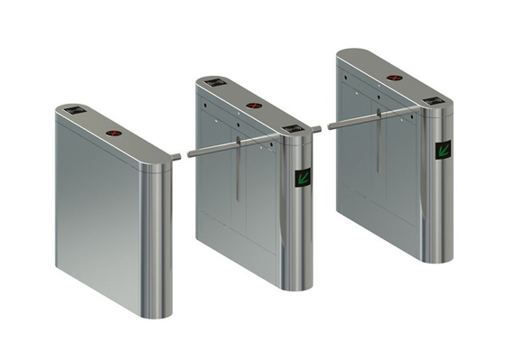 IP55 ระบบควบคุมการเข้าออกประตูรักษาความปลอดภัย RFID แบบ Double Motor Bridge Drop Arm Turnstile