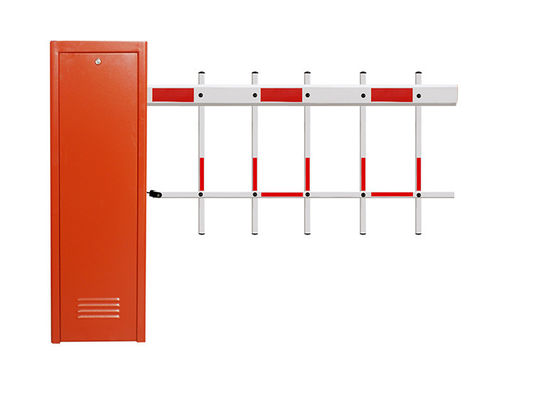 ไม้กั้นรถยนต์อัตโนมัติความเร็ว 6 วินาที พร้อมแขนกั้นและตัวเครื่องเหล็กหนา 2 มม. สำหรับลานจอดรถ