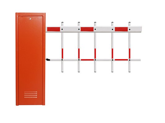 สีแดงสีเหลืองสีส้มออโตเมติก Barrier Gate อุปสรรคที่จอดรถด้วยการฟันดาบ