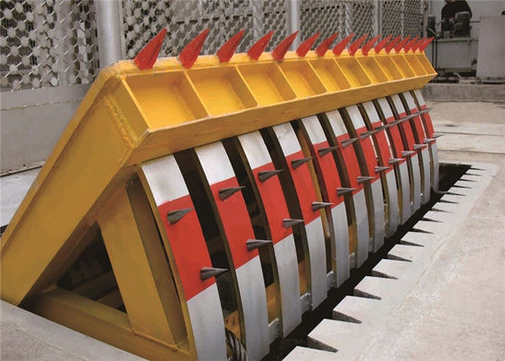 เครื่องกั้นถนนแบบไฮดรอลิกที่มีเสียงเสียงต่ํา พร้อมการบรรทุกแกน 70T และการควบคุม PLC สําหรับการรักษาความปลอดภัยสูง