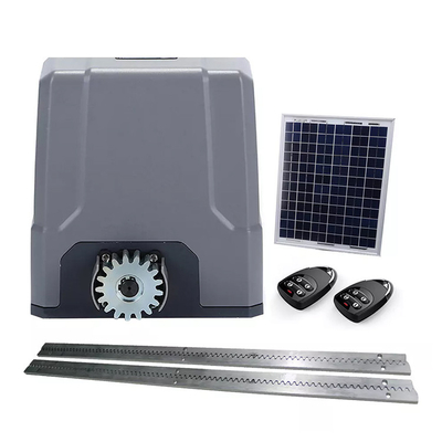 มอเตอร์ประตูบานเลื่อน DC Motor Built In Battery 12V / 9Ah Solar Panel Interface 800kg