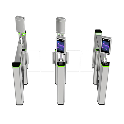 AC220V / 110V Speedlane Turnstile มอเตอร์ไร้แปรงถ่านพร้อมไฟแสดงสถานะ LED RGB