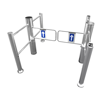 ซูเปอร์มาร์เก็ต Swing Barrier Gate SUS 304 ท่อทรงกระบอกสแตนเลส