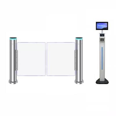 RS485 Wheel Chair Lane Swing Barrier Turnstile One Pillar แบบบูรณาการ DC Servo Motor