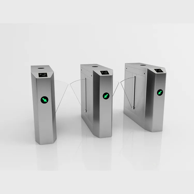ESD Flap Barrier Turnstile ประตูหมุนอัตโนมัติป้องกันไฟฟ้าสถิตย์สำหรับทางเข้าโรงงาน
