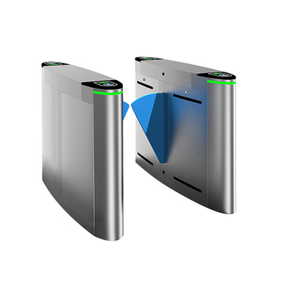 ผู้เข้าชม โทรศัพท์มือถือ รหัส QR RFID Reader Servo Motor ความเร็วสูง Nice  Flap Barrier