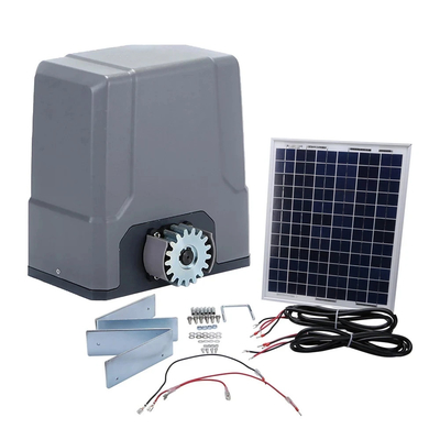 SL800DC เปิดประตูเลื่อน 24V DC มอเตอร์ แผ่นแสงอาทิตย์ชาร์จ แบตเตอรี่สํารอง