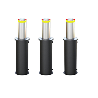 PLC Controller Driveway Bollard สแตนเลส สแตนเลส สะอาด พาวเวอร์เคลือบเซ็นเซอร์อินฟราเรด