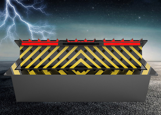 ควบคุมการทำงานด้วยระบบไฮดรอลิคควบคุมความปลอดภัย Road Blocker สเปรย์สีป้องกันสนิมด้วย LED Light