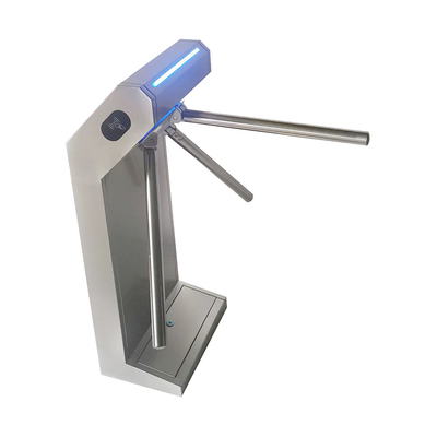 Tripod Drop Arm Turnstile เครื่องอ่าน RFID Solenoid กึ่งอัตโนมัติ