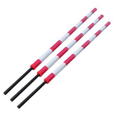 การปรับปรุง Tube สายคาร์บอน สีแดงและสีขาว ผสมภายนอก Reflective Film Barrier Gate Round Arm