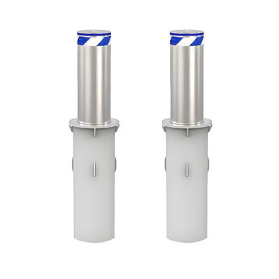 เสาไฮดรอลิกแบบยกขึ้นอัตโนมัติพร้อมไฟ LED สแตนเลสสตีล 304 ความปลอดภัยสูง
