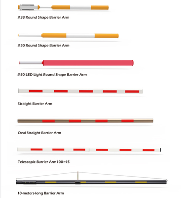 ความปลอดภัยทางถนน สายตรง รั้วโทรทรรศน์ วงกลมโค้ง พับโฆษณา LED ป้องกันประตู Boom Arm