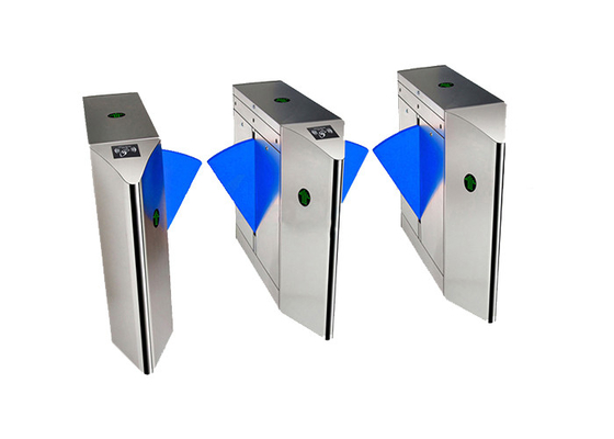 แผ่นกั้นประตูสีเงิน 304 Inox Face Recognition ชนิดตรวจจับอินฟราเรด