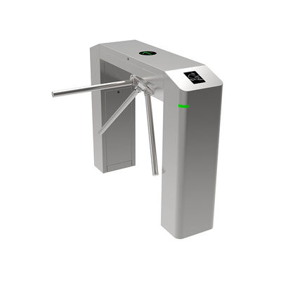 ประตูหมุนสามขาแบบกลไกสแตนเลสสตีลความยาวแขน 510 มม. ความเร็วสูงสำหรับการควบคุมการเข้าออกที่ปลอดภัย