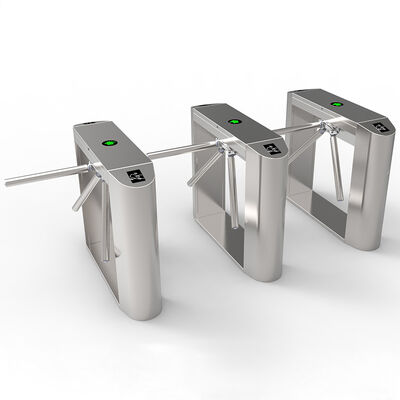 ประตูกั้นทางเข้า SS304 ประตูหมุนขาตั้งกล้อง IP54 ระบบควบคุมการเข้าออกเพื่อความปลอดภัย