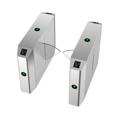 24V BLDC Flap Barrier Turnstile การวาดลวด AC100V พร้อมการจดจำใบหน้า