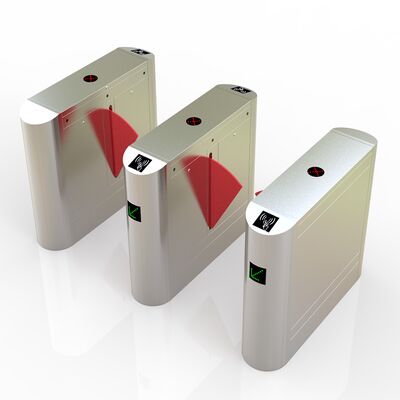 สแตนเลสสตีล 304 กว้าง 550MM มอเตอร์ DC 40W ประตูรั้วบานพับสำหรับคนเดินเท้าสำหรับการควบคุมการเข้าออก