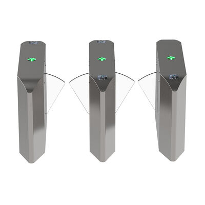 ประตูความเร็วสองทางพร้อมใบรับรอง CE และประตูรั้วแบบพับเก็บได้ Soft Silica Gel Flap