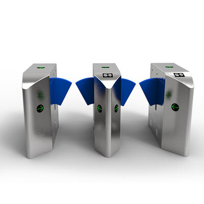 ประตูรั้วกั้นแบบปีกหมุนอัตโนมัติ พร้อมสแตนเลสสตีล 304 หรือ 316 ฟังก์ชันป้องกันการตามติด และมอเตอร์ DC24V