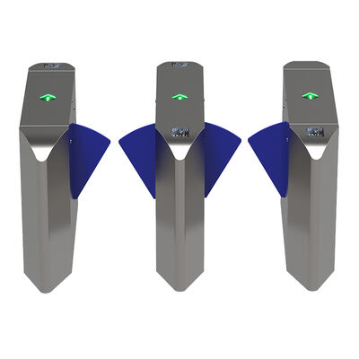 DC 24V Motor Anti Jumping Flap Barrier Gate ด้วยความเร็วในการทํางาน 1 วินาทีและแบตเตอรี่สํารอง