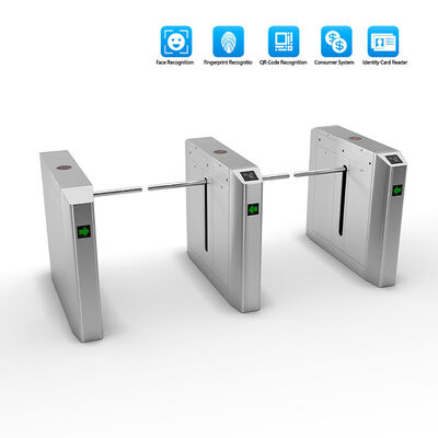 IP55 Drop Arm Turnstile Entrance ระบบควบคุมการเข้าออก Anti Crawl LED Indicators