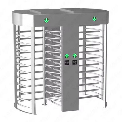 QR Reader ความสูงเต็ม Turnstile Bi Directional Dual Lane 1.5mm ความหนา 2000mA