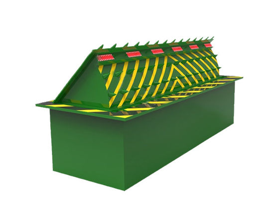 พลังงาน 3.7KW รับน้ำหนัก 80 ตัน ไฟ LED เตือนภัย แผงกั้นถนนไฮดรอลิกเพื่อความปลอดภัย