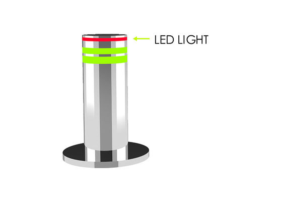 316 โบลาร์ดขึ้นแบบอัตโนมัติจากสแตนเลส ที่มีแรงฝาก 70T และเวลาขึ้น 3s เพื่อความปลอดภัยทางถนน