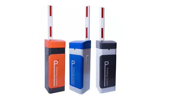 อลูมิเนียมเหล็ก 140W 6M Arm RFID Automatic Vehicle Barrier Gate ด้วยความเร็วปรับได้
