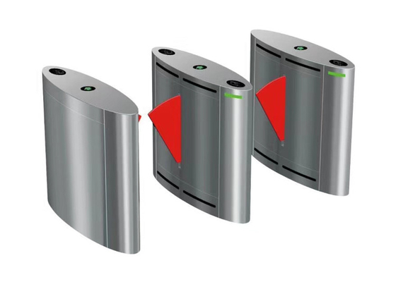 Bi Directional 600mm Width SS304 Flap Barrier Gate 0.2s