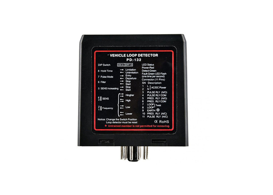 PD-132 อุปนัย 10 มิลลิวินาทีเวลาตอบสนองอย่างรวดเร็ว 20kHz 4.5VA Vehicle Loop Detector
