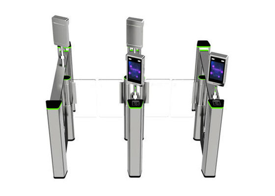 ประตูหมุนกั้นทางเดิน SS314 สแตนเลสสตีล ขนาด 600 มม. พร้อมเวลาเปิด 0.4 วินาที