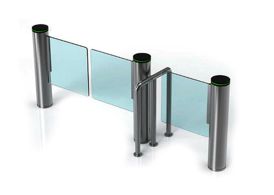 ประตูรักษาความปลอดภัยสำหรับคนเดินเท้าพร้อมมอเตอร์ DC24V 200W แบบไร้แปรงถ่าน พร้อมประตูเปิดแบบสวิงภายใน 0.4 วินาที