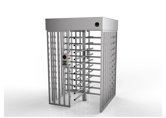 ช่องเดียว RFID ประตูหมุนความสูงเต็มรูปแบบการควบคุมการเข้าถึง 220 โวลต์
