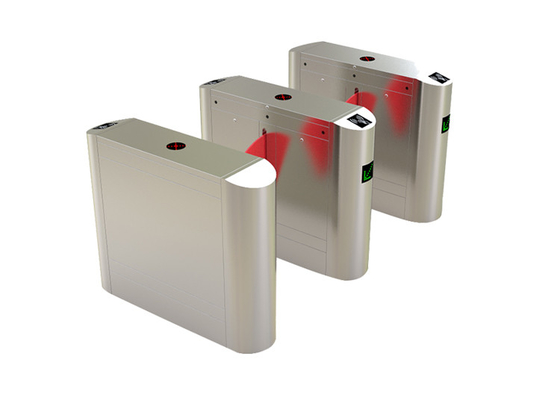 Face Recognition Bar Code Ticket Flap Barrier Gate 100W