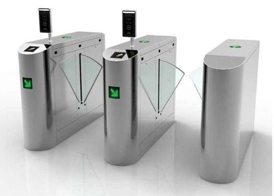 0.2s SS304 รีโมทคอนโทรล Flap Turnstile Unidirectional