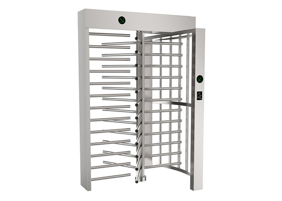 การจดจำใบหน้าเครื่องอ่าน RFID HID ประตูหมุนเต็มความสูงแบบสองทิศทาง