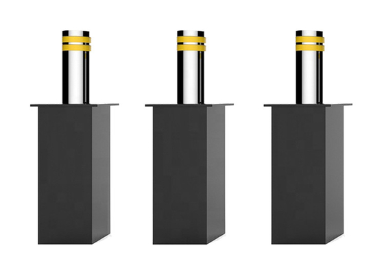 PLC Led Lighted ไฮดรอลิก Pneumatic Rising Bollard SS304 IP68