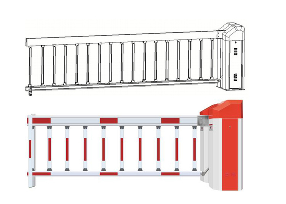 RS485 430Hz 6m Arm Fencing Gate Barrier 5 ล้าน MTBF