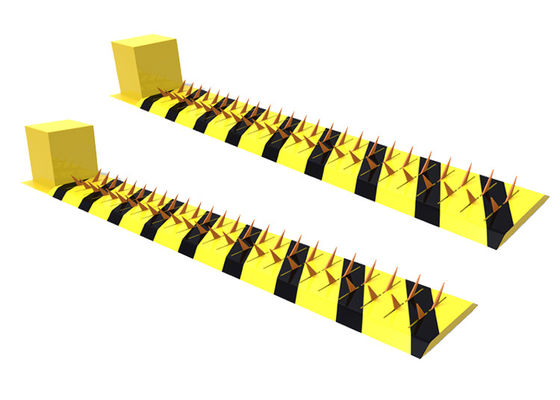 เครื่องกีดขวางยางรถยนต์แบบไฟฟ้าเชิงกล พร้อมมอเตอร์ DC แรงบิดสูง กันน้ำระดับ IP68 โครงสร้างเหล็ก A3 สำหรับควบคุมยานพาหนะ