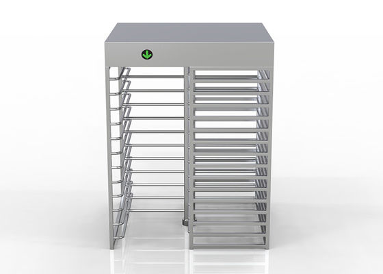 เครื่องกั้นหมุนแบบเต็มความสูงพร้อมระบบวัดอุณหภูมิและจดจำใบหน้า สแตนเลส SUS304 สำหรับควบคุมการเข้าออกที่มีความปลอดภัยสูง