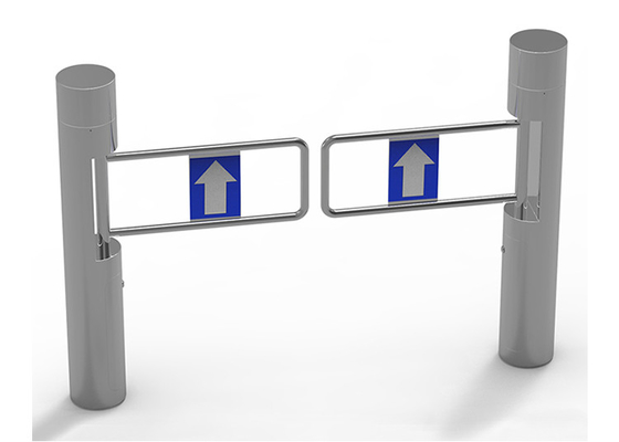 BLDC Motor SUS304 Swing Barrier Gate แขนอะคริลิคสำหรับซูเปอร์มาร์เก็ต