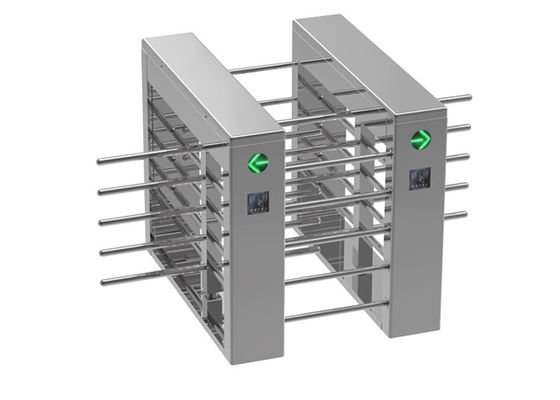 เครื่องกั้นทางหมุนครึ่งตัวสแตนเลส SUS304 พร้อมกำลังไฟ 30W และเวลาตอบสนอง 0.2 วินาที สำหรับการเข้าออกของผู้เดินเท้าอย่างปลอดภัย