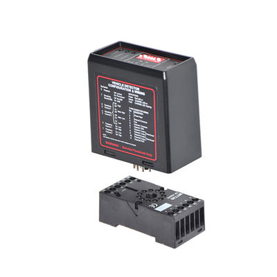 เครื่องตรวจจับวงจรตรวจจับยานพาหนะแบบสองช่องสัญญาณ AC220V 170kHz สำหรับที่จอดรถและการควบคุมการเข้าออก