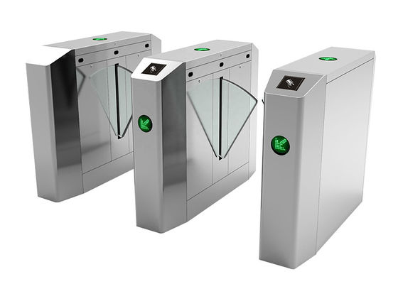 1.2 มม. ความหนา IP44 LED Indicator Flap Barrier Gate ประตูรั้วแบบพับเก็บได้สำหรับควบคุมการเข้าออกอย่างปลอดภัย