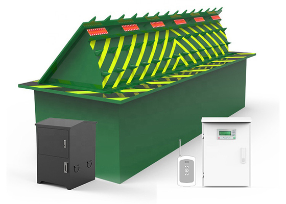 ตัวป้องกันถนนไฮดรอลิกสะท้อนแสงสีเหลืองแลคเกอร์กันสนิม 380V