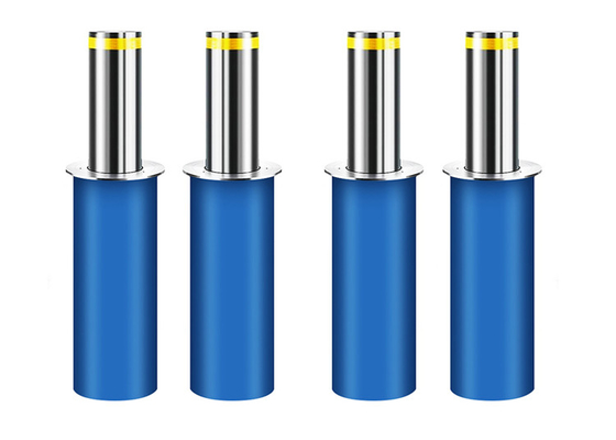 8k Mirror Electro Hydraulic Vehicle Rising Bollards ป้องกันการชนกัน 220V SS316