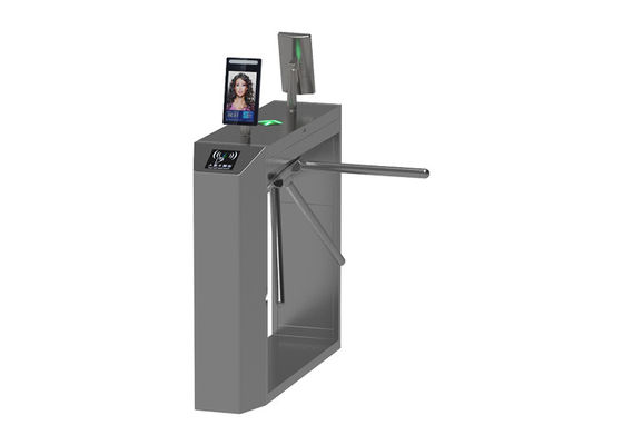 ประตูหมุนสามขาแบบสแตนเลสสตีล SS304 สองทิศทาง พร้อมความกว้าง 550 มม. สำหรับควบคุมคนเดินเท้า